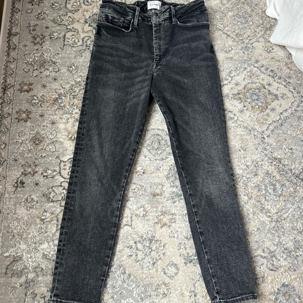 Frame Denim Charcoal Slim Jeans